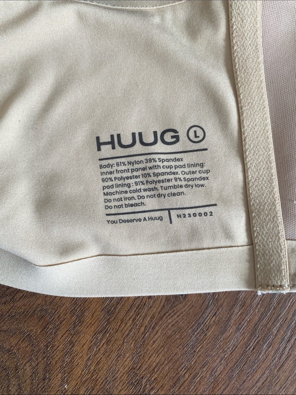Huug Daily Embrace Stone wireless bra Large - Picture 4 of 4